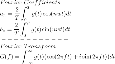 Fourier Coefficents and Fourier Transform